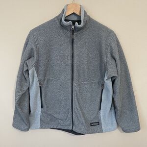 REI Recreational Equipment Blue Gray Polartec Zip In Womens M Fleece Jacket